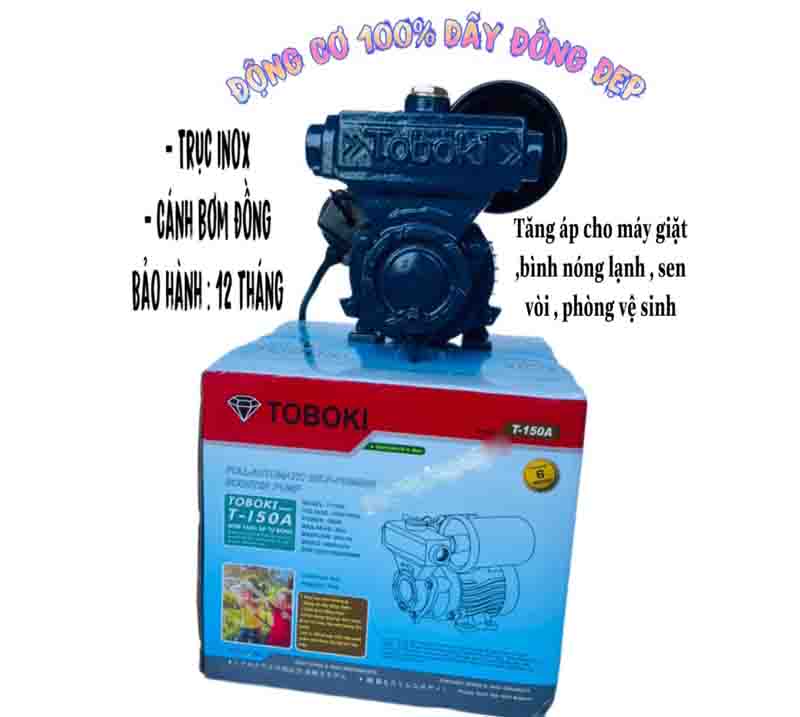 Máy bơm tăng áp Toboki T-150A 150W - Hàng chính hãng