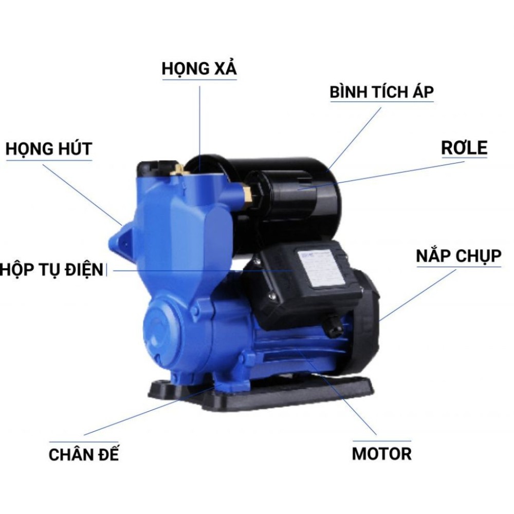 Máy bơm nước tăng áp Adelino APS37 - Hàng chính hãng