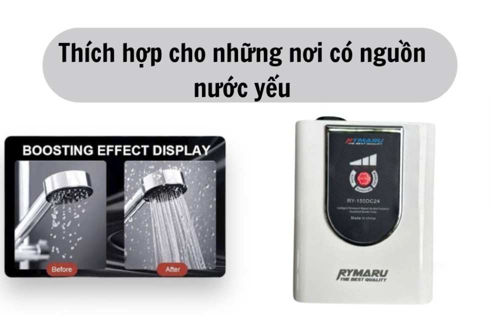 Máy bơm tăng áp Rymaru RY-150DC24  - Hàng chính hãng