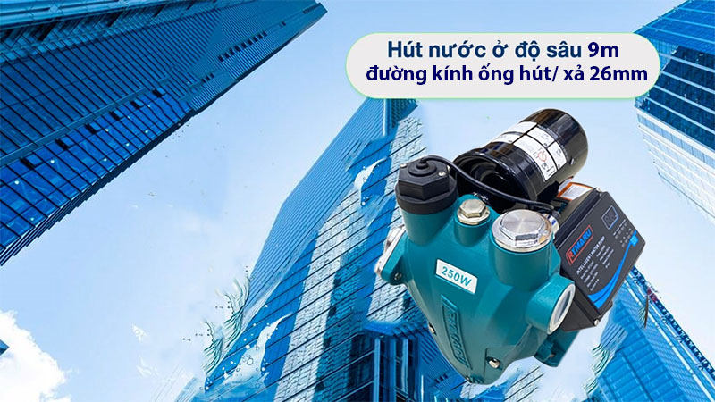 Máy bơm tăng áp Rymaru RY250F - Hàng chính hãng