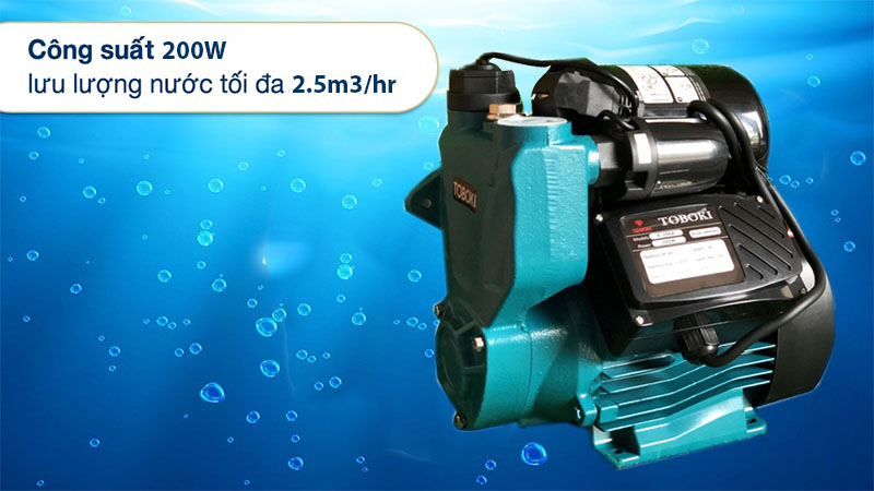 Máy bơm tăng áp Toboki K-200A 200W - Hàng chính hãng