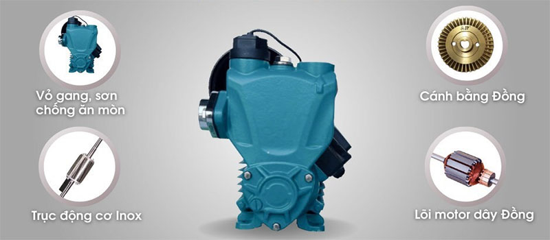 Máy bơm tăng áp Toboki K-200A 200W - Hàng chính hãng