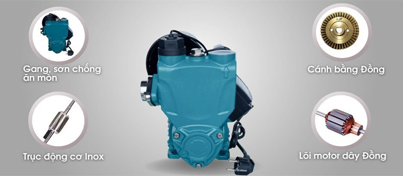 Bơm tăng áp điện tử Toboki K-600A 600W - Hàng chính hãng