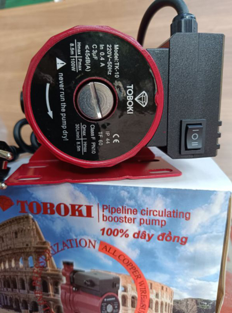 Máy bơm tăng áp Toboki TK-10 - Hàng chính hãng
