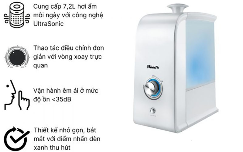 Máy bù ẩm Wood’s WHU400 - Hàng chính hãng