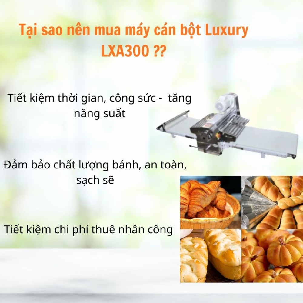Máy cán bột Luxury LXA300 - Hàng chính hãng