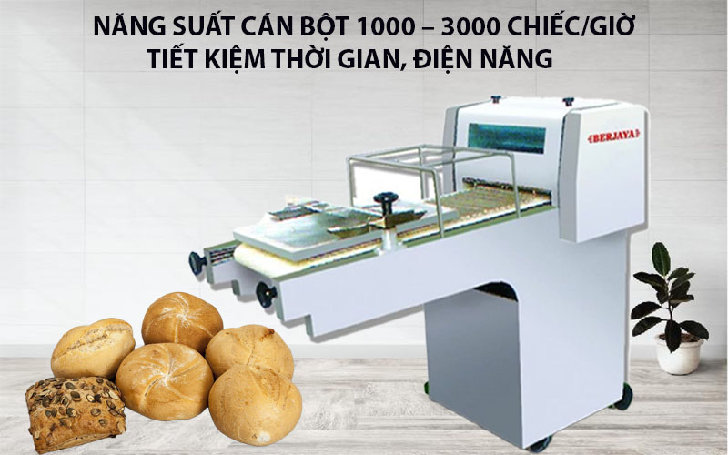 Năng suất của Máy cán bột công nghiệp Berjaya BJY-DM390