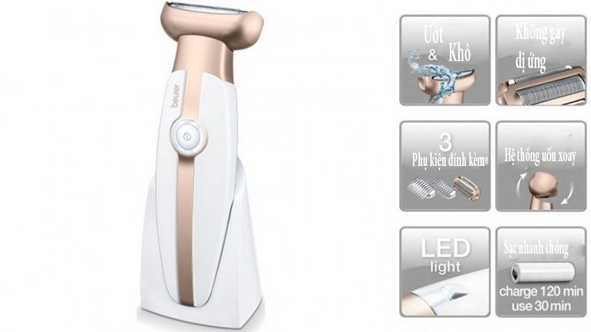 Máy cạo lông tẩy da chết Beurer HL35 - Hàng chính hãng