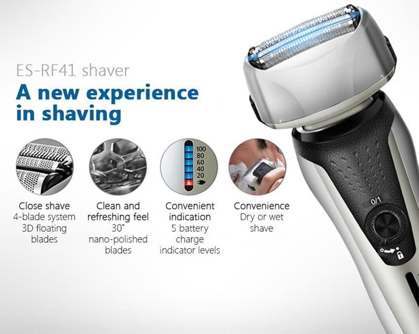 Máy cạo râu 4 lưỡi dao Panasonic ES-RF41-N405 - Hàng chính hãng