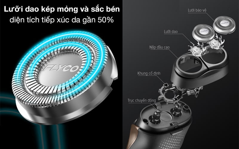 Máy cạo râu Flyco FS888VN - Hàng chính hãng