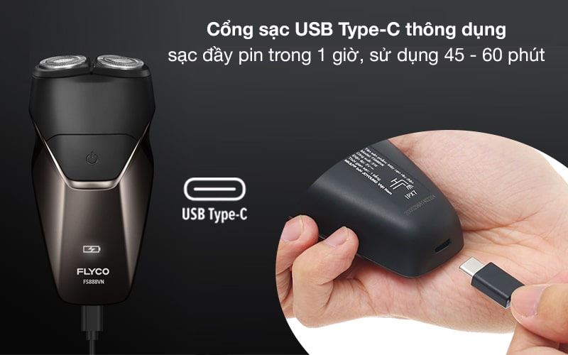 Máy cạo râu Flyco FS888VN - Hàng chính hãng