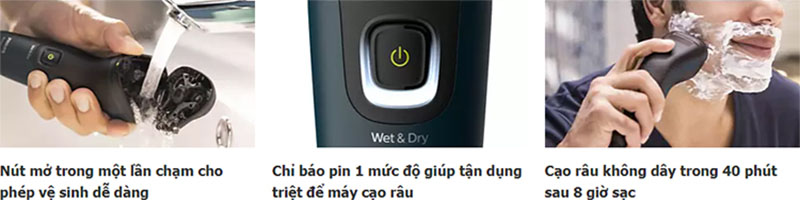 Máy cạo râu Philips S1121/41 - Hàng chính hãng