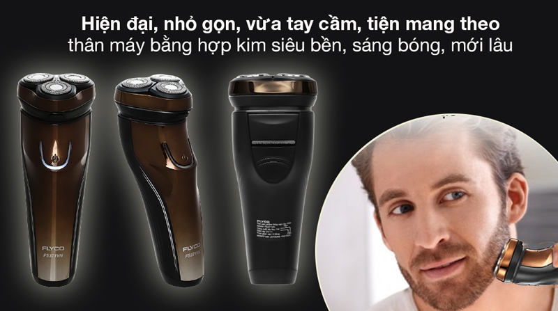 Máy cạo râu khô và ướt Flyco FS371VN  - Hàng chính hãng