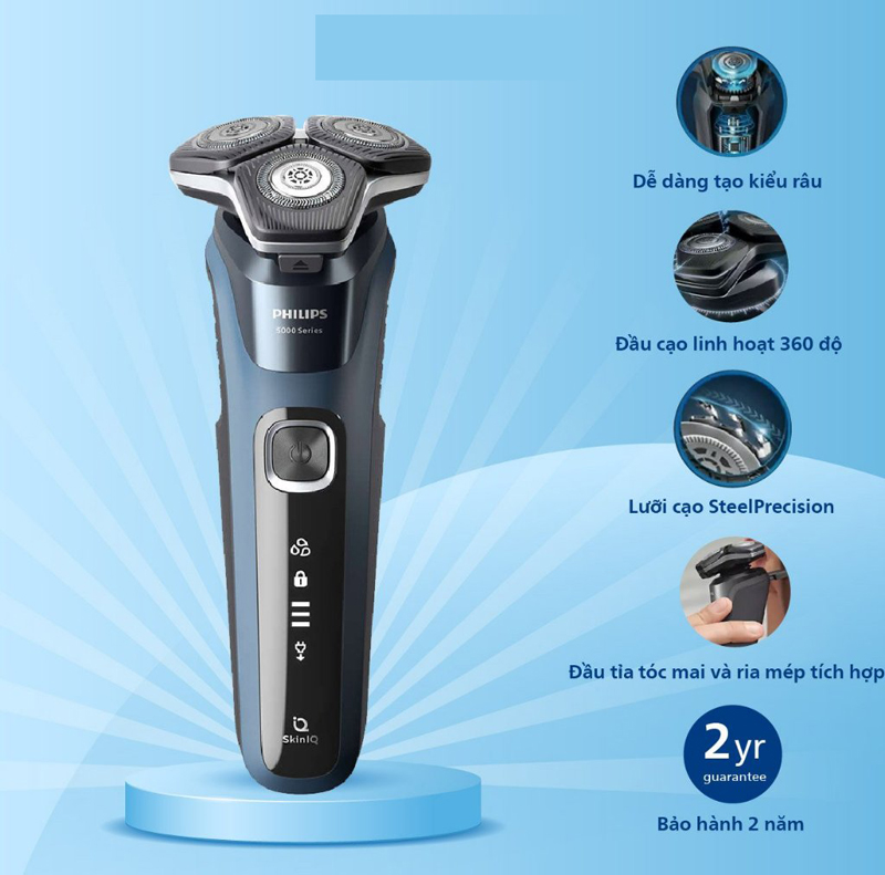 Máy cạo râu khô và ướt Philips S5880/20 - Hàng chính hãng
