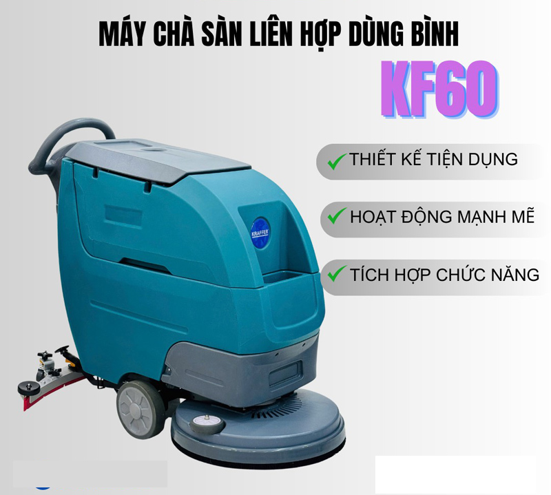 Máy chà sàn công nghiệp Kraffer KF60 - Hàng chính hãng