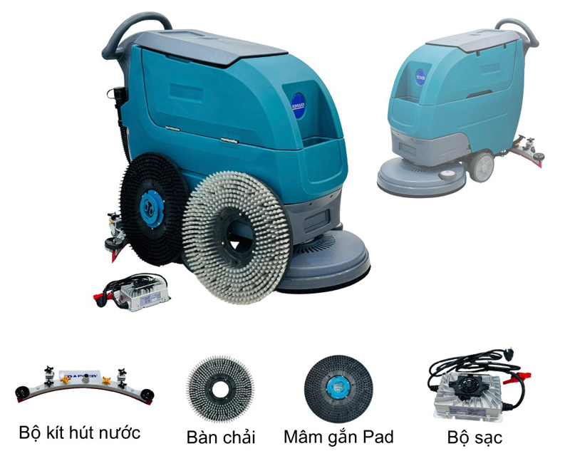 Máy chà sàn công nghiệp Kraffer KF60 - Hàng chính hãng