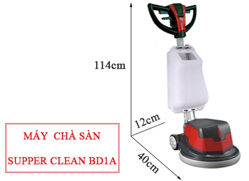 Máy chà sàn công nghiệp tay cánh bướm Supper Clean BD1A - Hàng chính hãng
