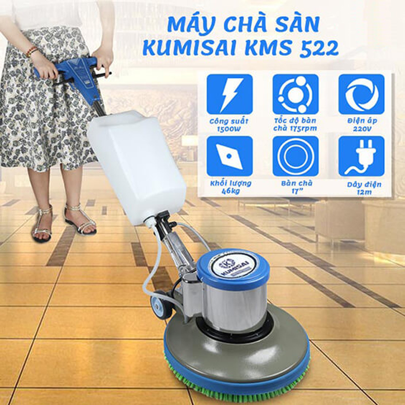 Máy chà sàn công nghiệp Kumisai KMS522 - Hàng chính hãng