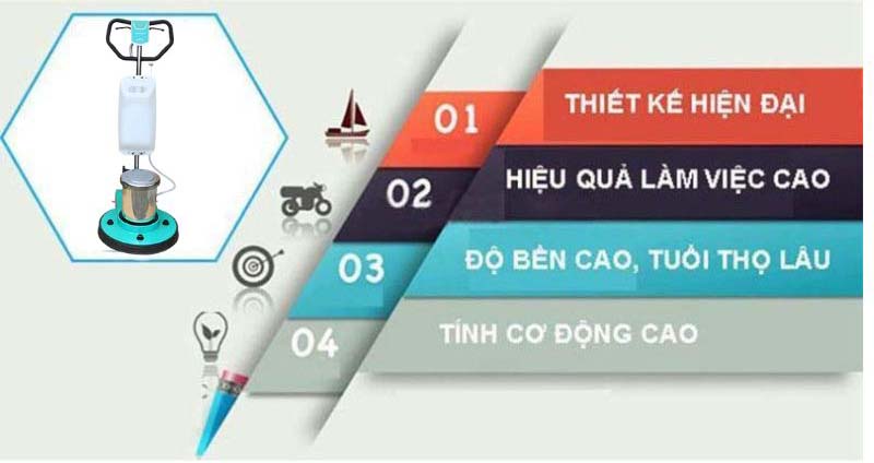Máy chà sàn giặt thảm Chaobao HY1A - Hàng chính hãng