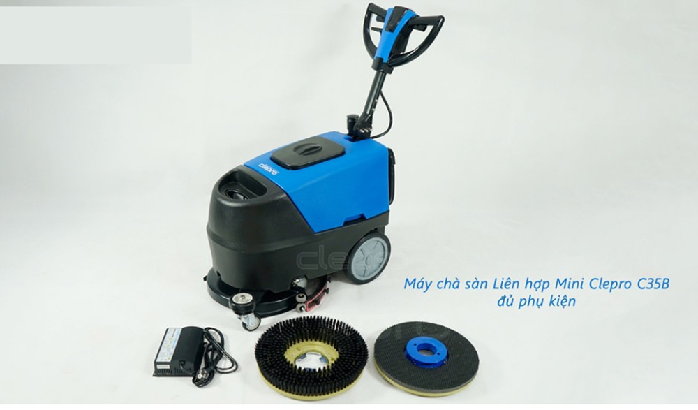Máy chà sàn liên hợp Clepro C35B (Dùng ắc quy) - Hàng chính hãng