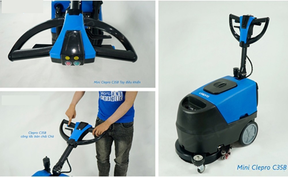 Máy chà sàn liên hợp Clepro C35B (Dùng ắc quy) - Hàng chính hãng