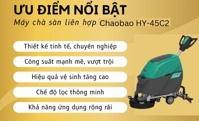 Máy chà sàn liên hợp Chaobao HY-45C2 - Hàng chính hãng