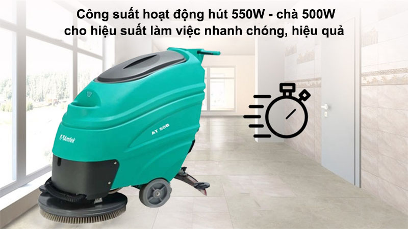 Công suất của Máy chà sàn liên hợp dùng bình acquy Amtek AT50B