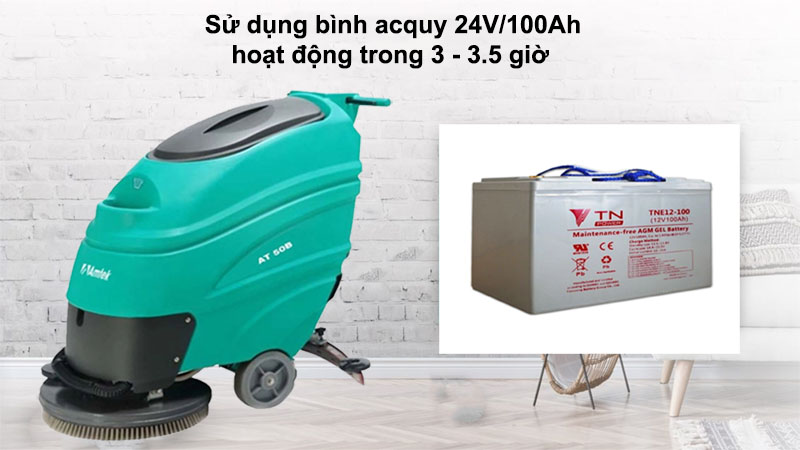 Bình acquy của Máy chà sàn liên hợp dùng bình acquy Amtek AT50B