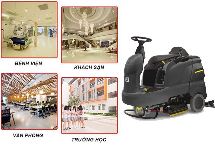 Máy chà sàn ngồi lái Karcher B 90 R CLASSIC BP D 75 S - Hàng chính hãng