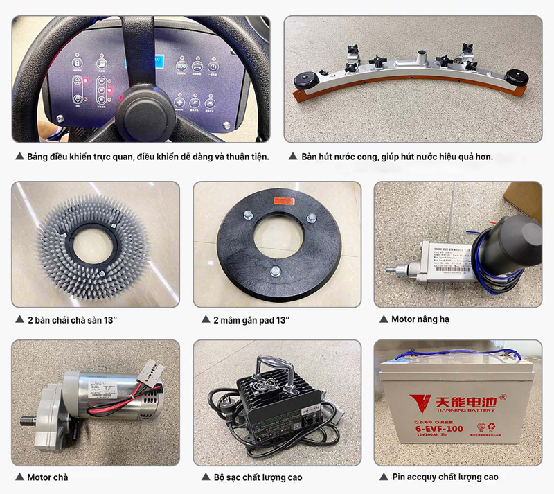 Máy chà sàn ngồi lái Kraffer GM90B  - Hàng chính hãng