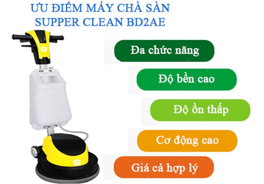 Máy chà sàn tạ Supper Clean BD2AE - Hàng chính hãng