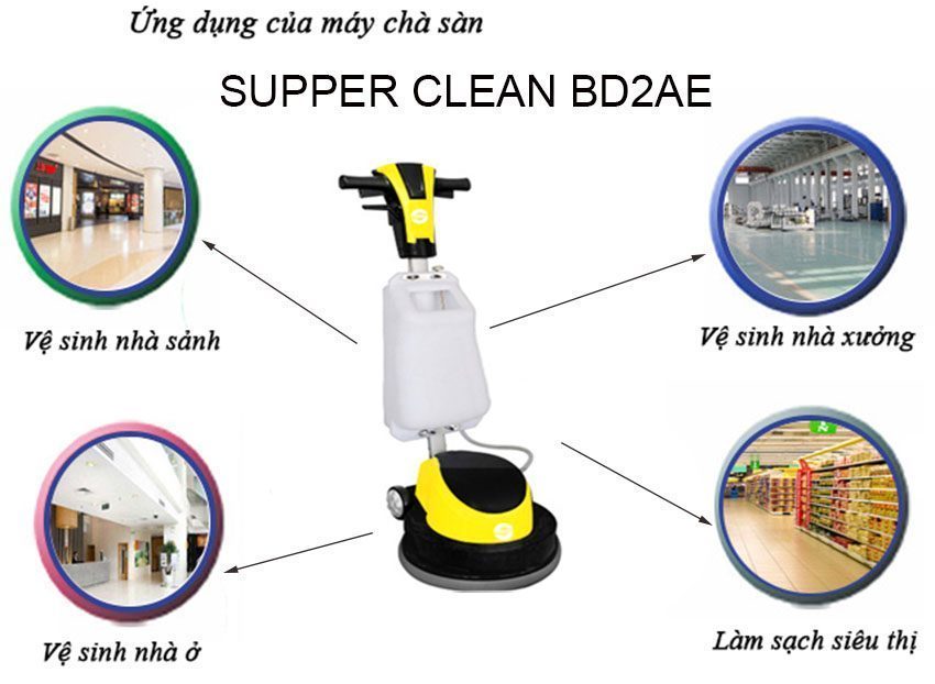 Máy chà sàn tạ Supper Clean BD2AE - Hàng chính hãng