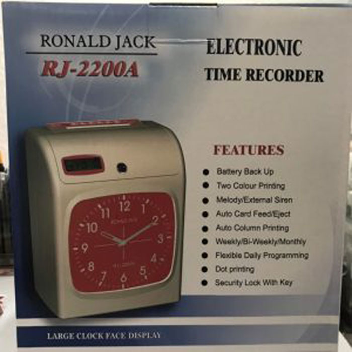 Máy chấm công thẻ giấy Ronald Jack RJ-2200A - Hàng chính hãng