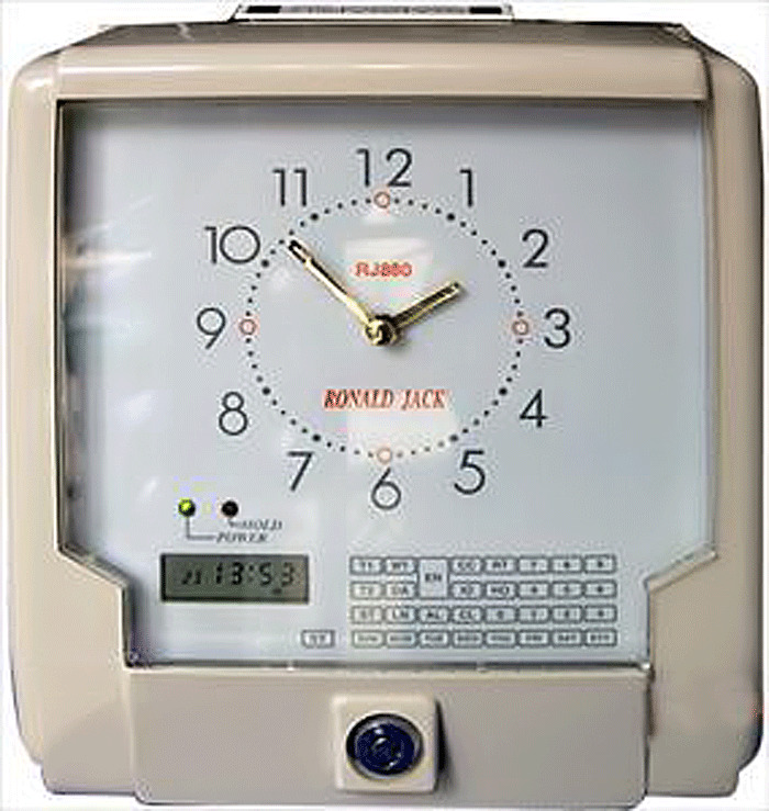 Máy chấm công thẻ giấy Ronald Jack RJ-880 - Hàng chính hãng