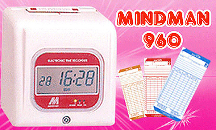 Máy chấm công thẻ giấy Mindman M960A  - Hàng chính hãng