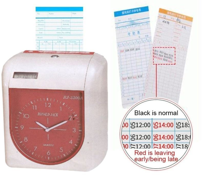 Máy chấm công thẻ giấy Ronald Jack RJ-3300A - Hàng chính hãng