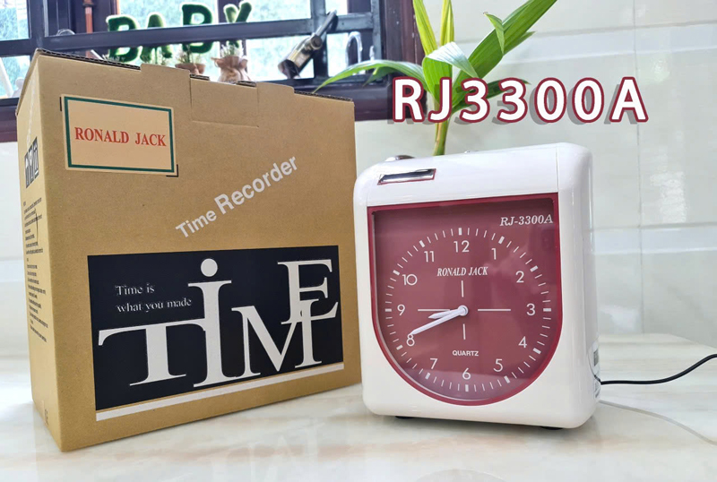 Máy chấm công thẻ giấy Ronald Jack RJ-3300A - Hàng chính hãng