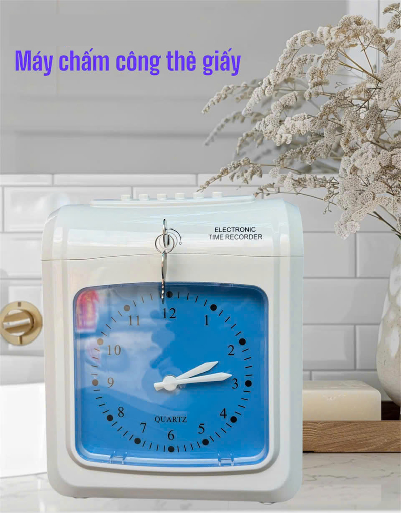 Máy chấm công thẻ giấy Ronald Jack TM-LY268 - Hàng chính hãng