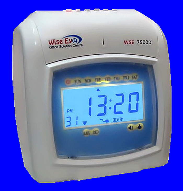 Máy chấm công thẻ giấy Wise Eye WSE-7500D - Hàng chính hãng