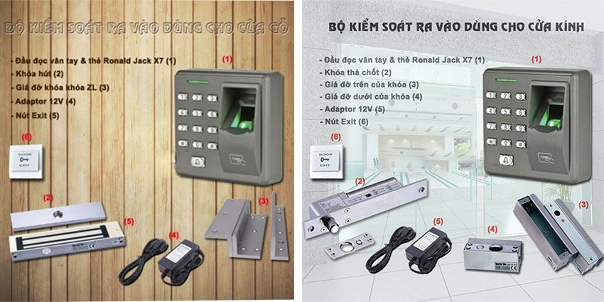 Máy chấm công và kiểm soát ra vào Ronald Jack X7 - Hàng chính hãng