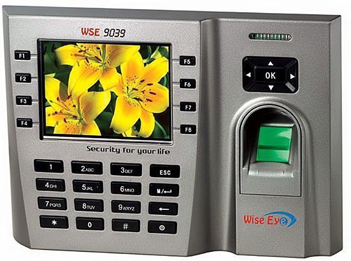Máy chấm công vân tay và thẻ cảm ứng Wise Eye 9039 - Hàng chính hãng