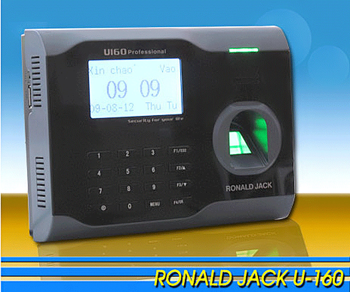 Máy chấm công vân tay và thẻ cảm ứng Ronald Jack U160 - Hàng chính hãng