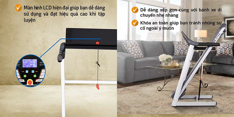 Máy chạy bộ Buheung MK-214A  - Hàng chính hãng