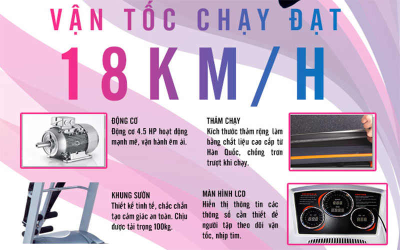 Máy chạy bộ Buheung MK-216 - Hàng chính hãng