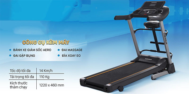 Máy chạy bộ Daikiosan DVCB-00003 - Hàng chính hãng