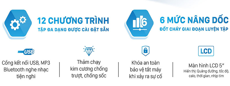 Máy chạy bộ Daikiosan DVCB-00003 - Hàng chính hãng