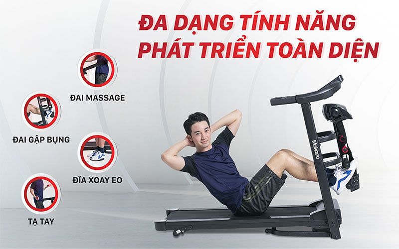 Máy chạy bộ Makano DVCB-00002 - Hàng chính hãng