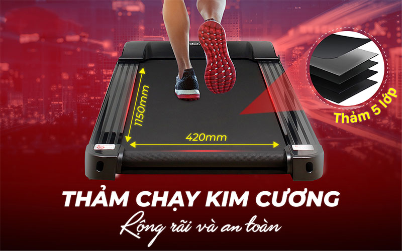 Máy chạy bộ Makano DVCB-00002 - Hàng chính hãng