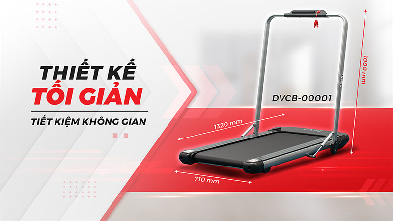 Máy chạy bộ đơn năng Makano DVDB-00001 - Hàng chính hãng