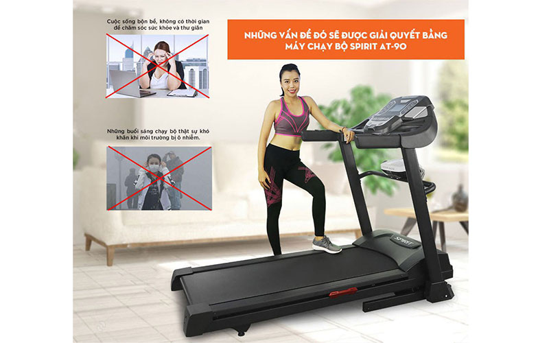 Máy chạy bộ Spirit AT-90 - Hàng chính hãng